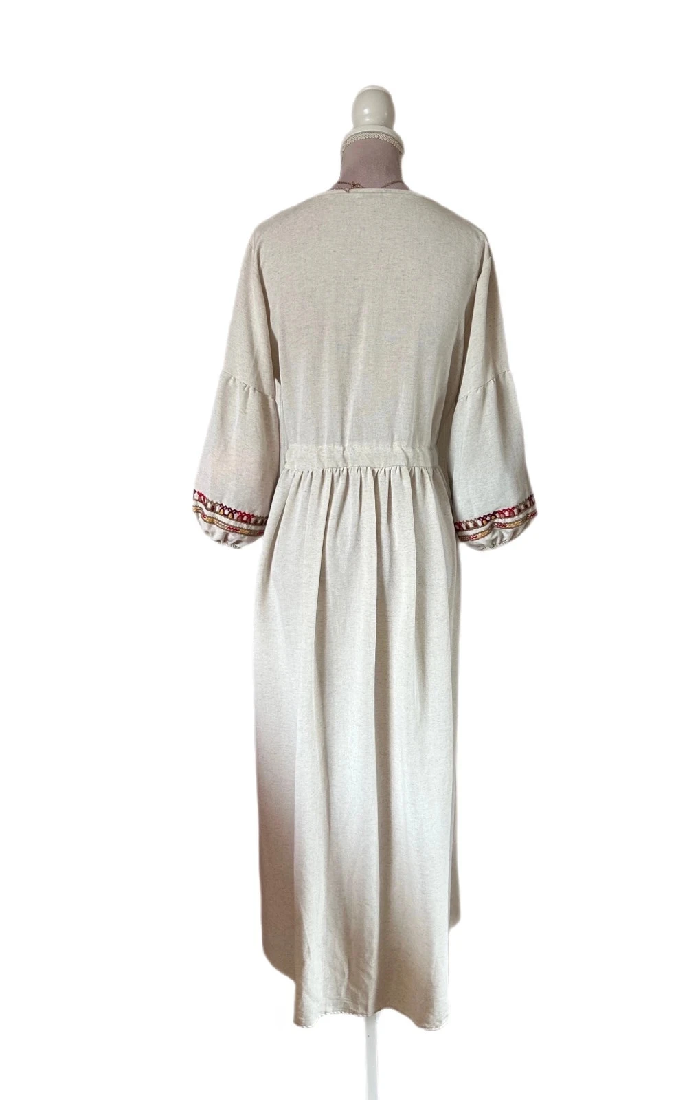 🧿🌿Vestido Bohème Folk Bordado de Istambul • Turkish Embroidered Maxi Dress S/36🌿🧿 – photo 10